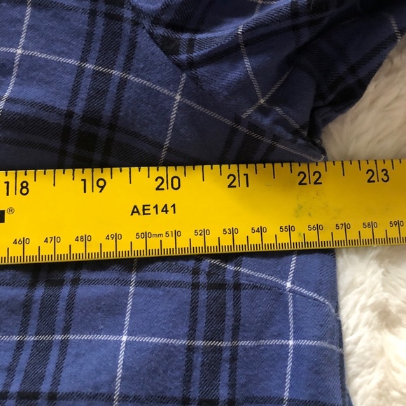 J Jill mixed tartan button up shirt. Blue plaid sz- XL - Picture 12 of 12